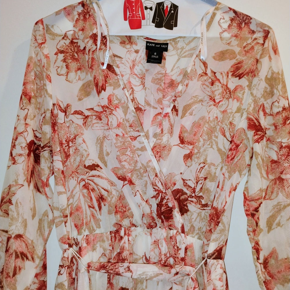 Floral Wrap Dress